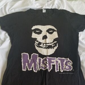 Misfits Jet Black Tee child size large